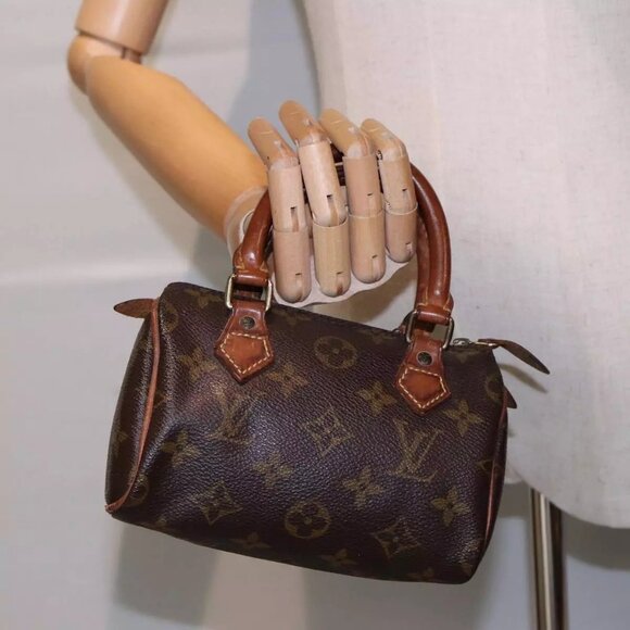 LOUIS VUITTON Monogram Mini Speedy Hand Bag M41534 LV Auth 86496 - Picture 15 of 16